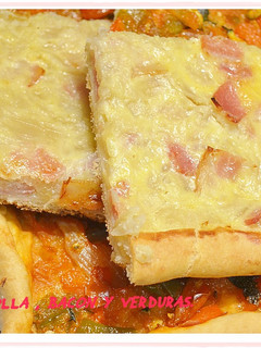 Una foto de Coca de cebolla y beicon (Thermomix)