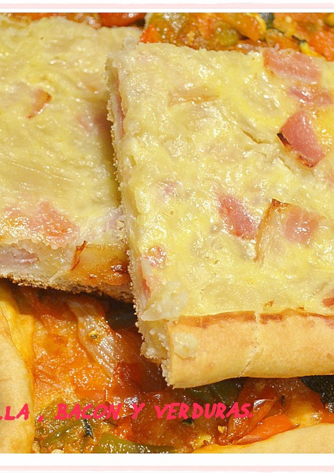 Una foto de Coca de cebolla y beicon (Thermomix)
