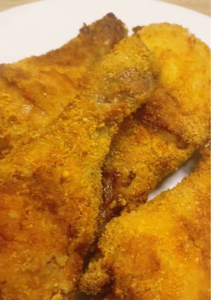 Фото Куряча ніжка в хрумкій сирній паніровці🍗.