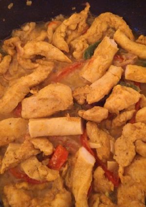 Una foto de Pechuga de pollo aliñá