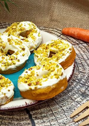 Una foto de Donuts 🍩 de zanahoria🥕