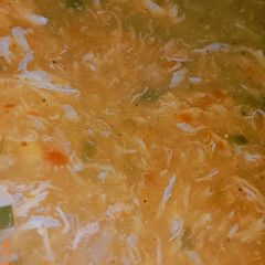 A picture of Hot and sour soup.