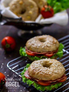 Foto resep Bagel Sandwich