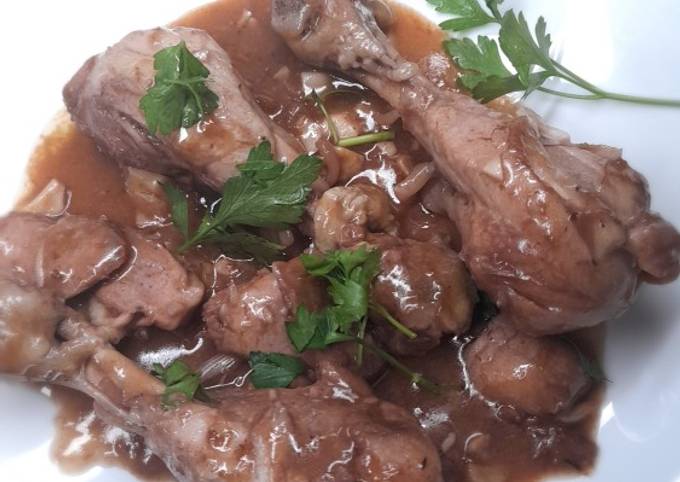 Muslos De Pollo Al Ajillo Receta De Ramón Palmerín Granado Cookpad