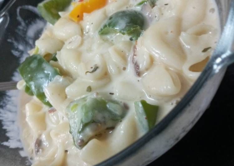 Pasta in white sause