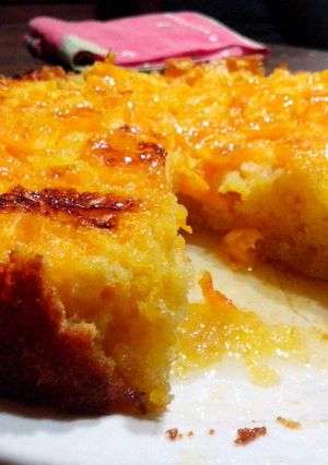 Una foto de Torta invertida de naranjas