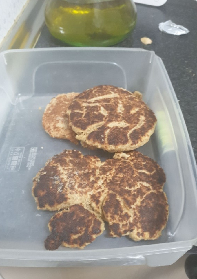 Una foto de Tortitas caseras, vegetariana, diabética, blw