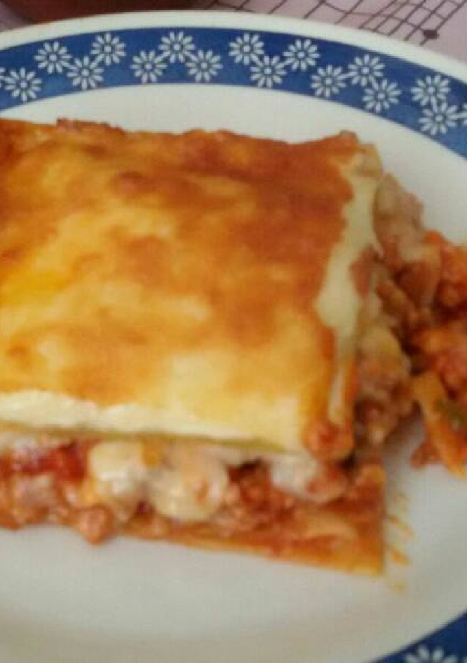 Una foto de Lasaña de carne y verduras