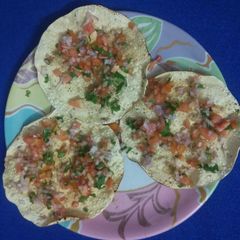 A picture of Roasted Masala Papad.