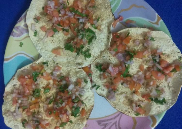 Recipe of Speedy Roasted Masala Papad