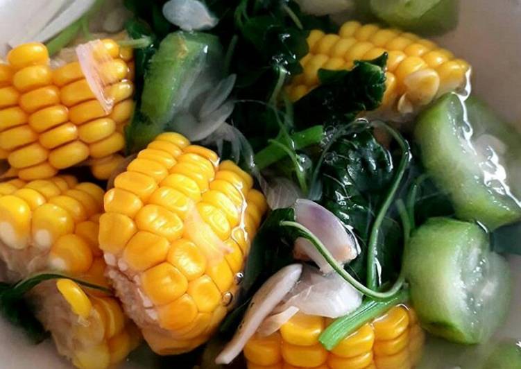 Cara Terbaik EnakSayur bening Bayam Oyong 🌽