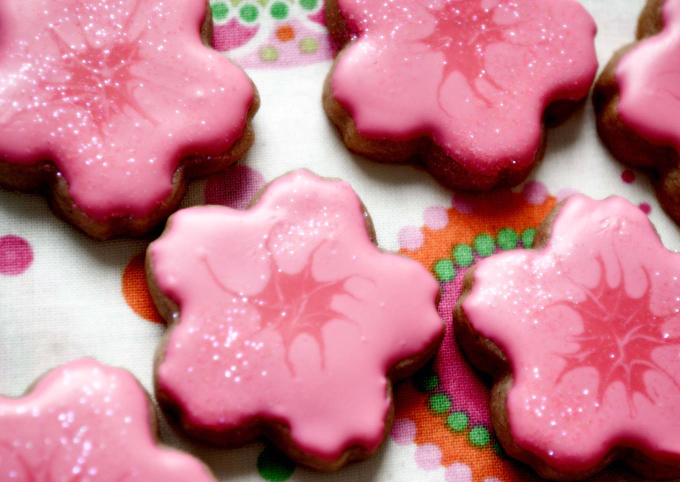Cherry Blossom Sugar Cookies for Spring (cherry flavored)