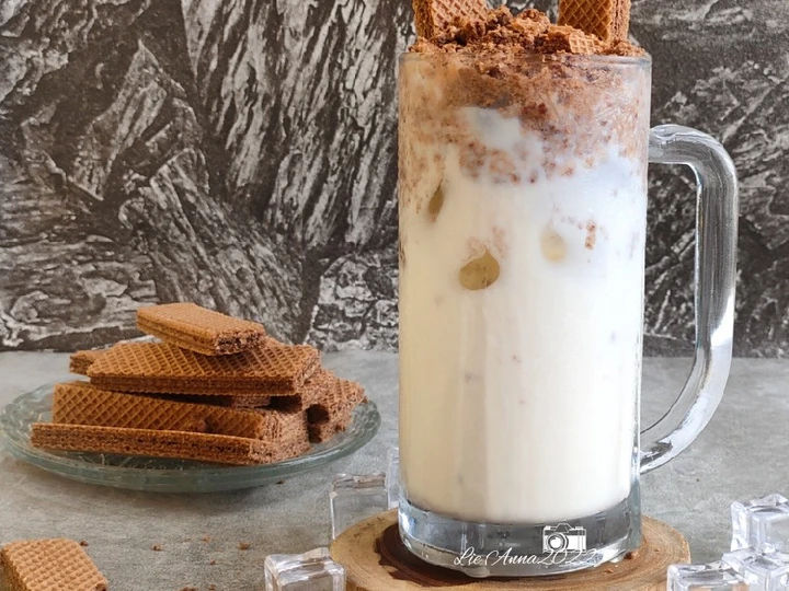 Cara Gampang Membuat Resep Es Susu Wafer yang Sempurna Anti Ribet, Uenak Banget