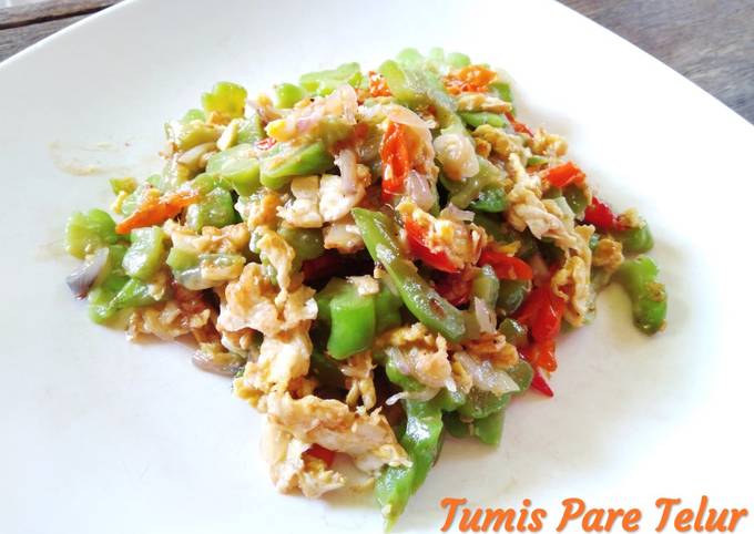 Resep memasak Tumis Pare Telur  sesuai selera