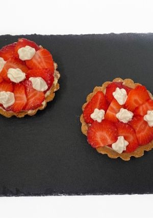 Une photo de Tartelette à la fraise légère
