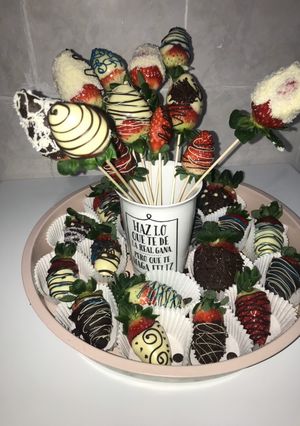 Una foto de Fresas de San Valentín