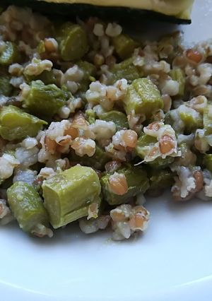 Spárgás bulgur recept fotója