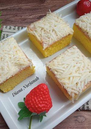 Foto resep Sponge Cake Keju (2 telor)