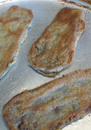 Una foto de Milanesas de berenjenas