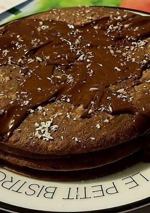Une photo de Pancake cacao sans matiére grasse