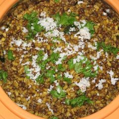 A picture of Matki(moth bean) ki sabji.