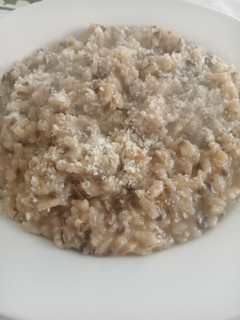 Una foto de Risotto de champiñones portobello