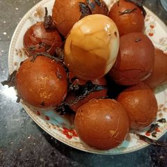 A picture of Braised Hard Boil Eggs Tea Leaves(Cha Yip Tan) Hongkong Style.