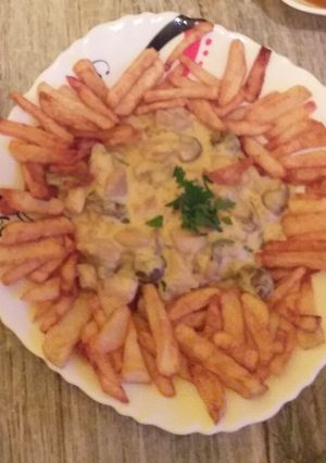 صورة لوصفة دجاج بالكريمة