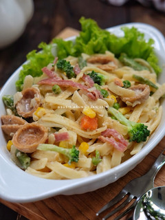 Foto resep Creamy fettuccine