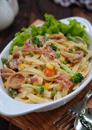 Foto resep Creamy fettuccine