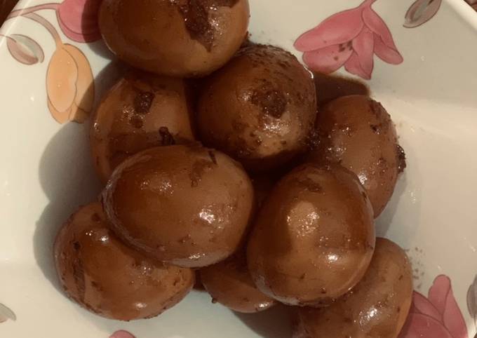 Standar Resep buat Telur Pindang Coklat untuk Idul Fitri  sedap
