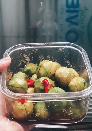 Hình của món Sấu muối ớt.