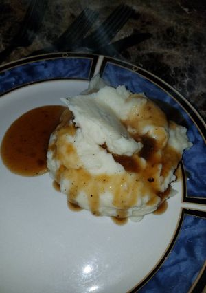 A picture of Deliciously simple homemade mashed potatoes.