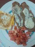 🏟️ Golazo de Sabor con Berenjena, Queso, Huevo y Tomate