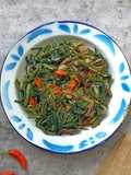 Tumis Kangkung Belut Asap