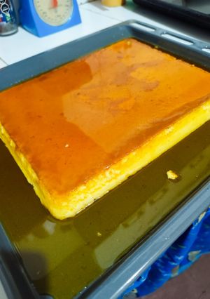 Una foto de Flan casero