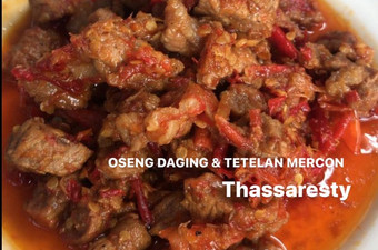 Anti Ribet, Memasak Oseng daging dan tetelan mercon Bahan Sederhana