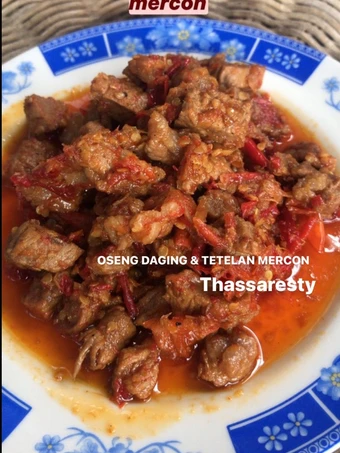 Langkah Gampang Menyiapkan Resep Oseng daging dan tetelan mercon yang Bikin Ngiler