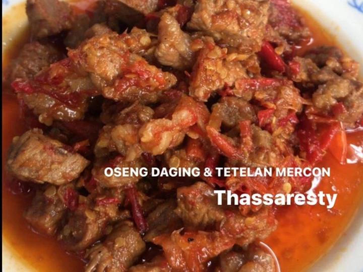 Langkah Gampang Menyiapkan Resep Oseng daging dan tetelan mercon yang Bikin Ngiler