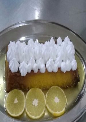 Una foto de Flan dulce de zapallo