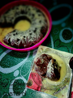 Foto resep Puding Brownis vla custard