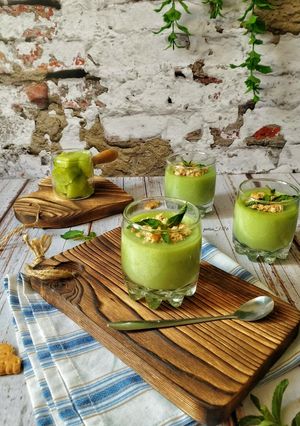 عکسی از دستور دسر طالبی با بیسکوئیت 🍈🥨🍮