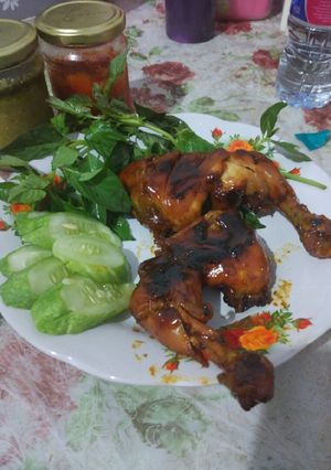 Foto resep Ayam bakar madu teflon simple dan enak tanpa ulek2 bumbu