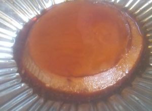 Una foto de Flan casero de chocolate!!! Con chocolatada...😋