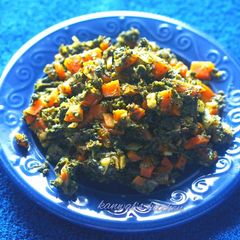 A picture of Methi gazar sabji.