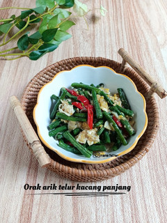 Foto resep Orak arik telur kacang panjang