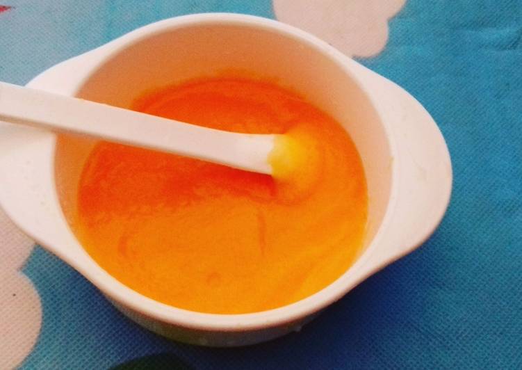 Puree labu kuning homemade - MPASI