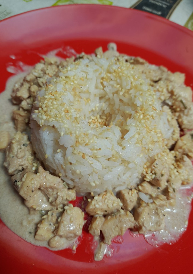 Una foto de Arroz al sésamo