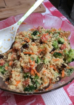 Una foto de Ensalada de cous cous