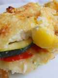 Pastel de patata, calabacín y huevos de codorniz